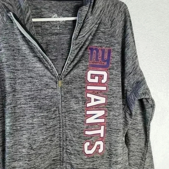 New York Giants Women’s Full Zip Up Jacket Hoody G-III by Carl Banks  LG - Picture 4 of 7